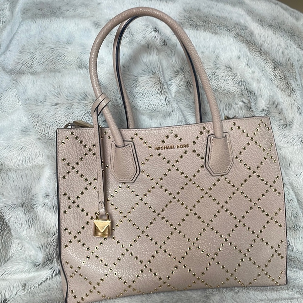 Michael Kors Mercer Stud & Large Grommet Convertible Tote